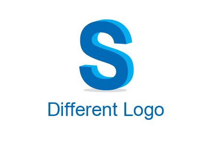 3D letter S