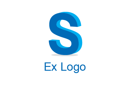 3D letter S