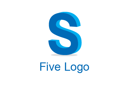 3D letter S