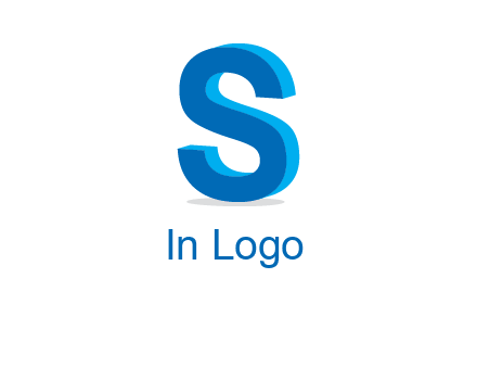 3D letter S