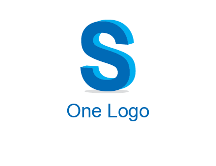 3D letter S