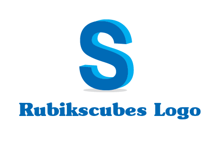 3D letter S