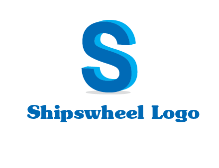 3D letter S