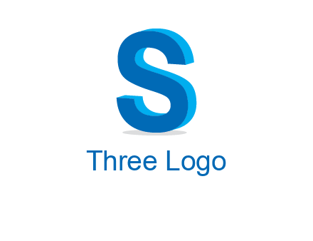 3D letter S
