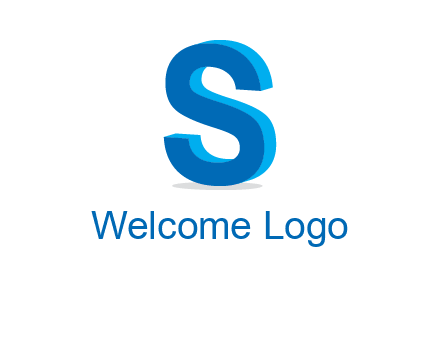 3D letter S