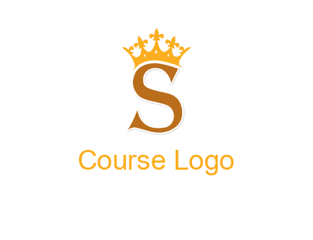crown on letter S logo