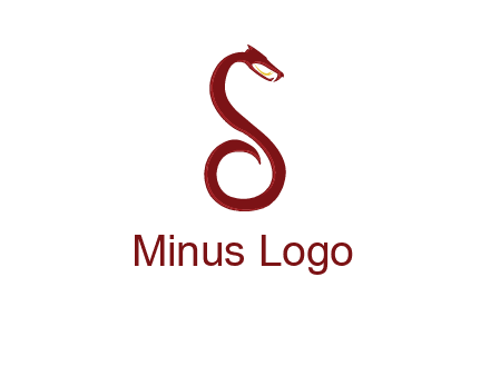 Letter S made of snake logo