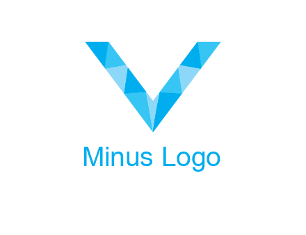 polygonal letter V logo