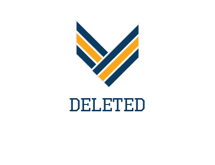 shoulder badge forming letter V logo