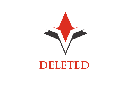 Letter V incorporated with compass logo