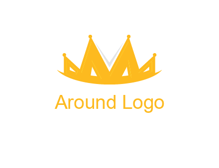 Letter M and V  forming crown logo