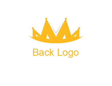 Letter M and V  forming crown logo