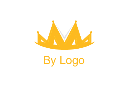 Letter M and V  forming crown logo
