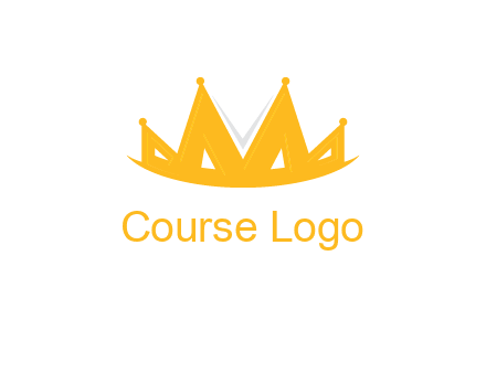 Letter M and V  forming crown logo