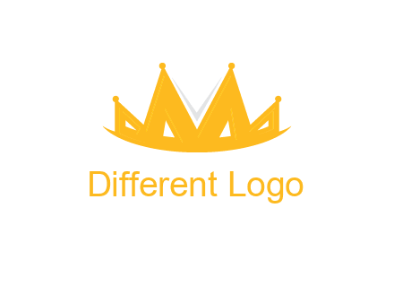 Letter M and V  forming crown logo