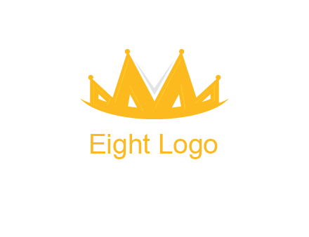 Letter M and V  forming crown logo