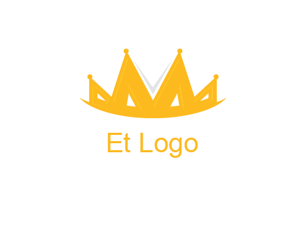 Letter M and V  forming crown logo