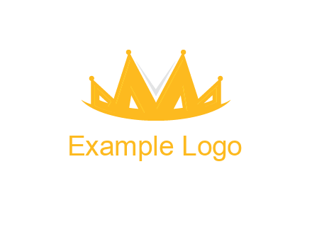 Letter M and V  forming crown logo