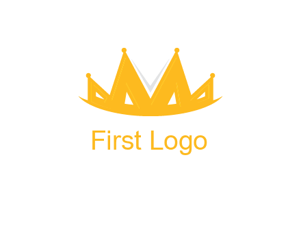 Letter M and V  forming crown logo