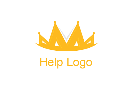 Letter M and V  forming crown logo
