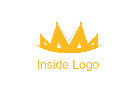 Letter M and V  forming crown logo