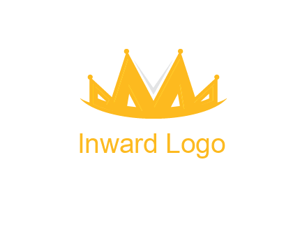 Letter M and V  forming crown logo