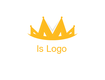 Letter M and V  forming crown logo