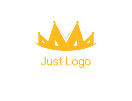 Letter M and V  forming crown logo