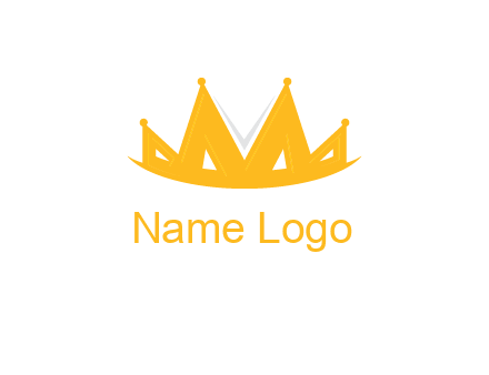 Letter M and V  forming crown logo