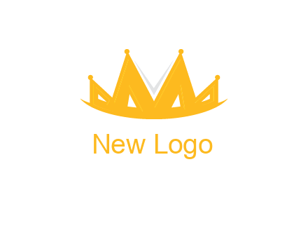 Letter M and V  forming crown logo