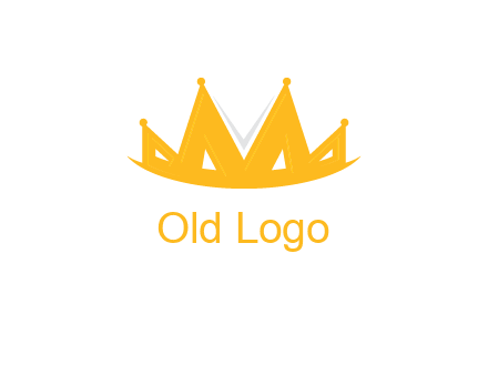 Letter M and V  forming crown logo