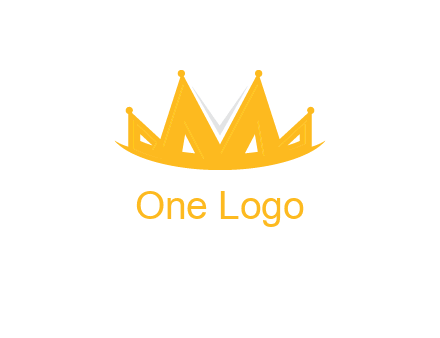Letter M and V  forming crown logo