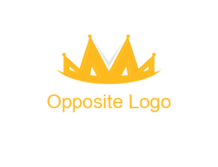 Letter M and V  forming crown logo