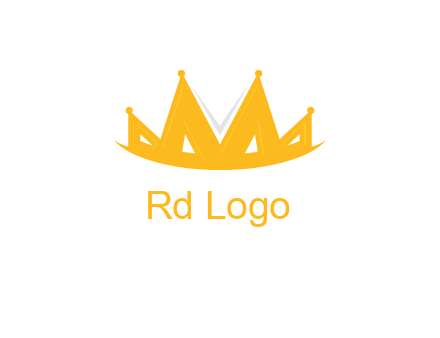 Letter M and V  forming crown logo