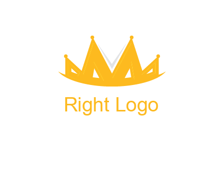 Letter M and V  forming crown logo