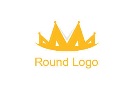 Letter M and V  forming crown logo