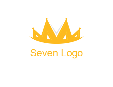 Letter M and V  forming crown logo