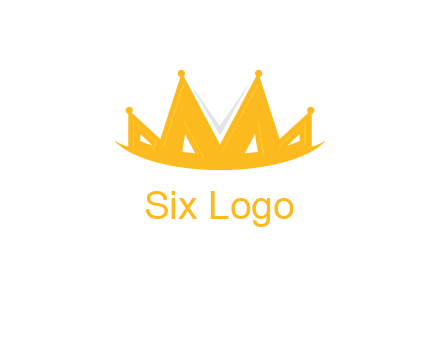 Letter M and V  forming crown logo