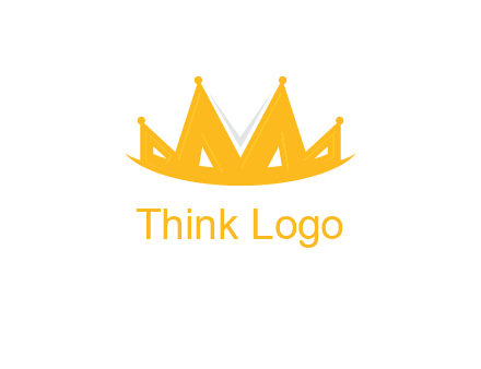 Letter M and V  forming crown logo