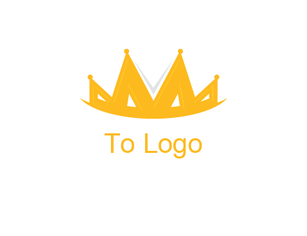 Letter M and V  forming crown logo
