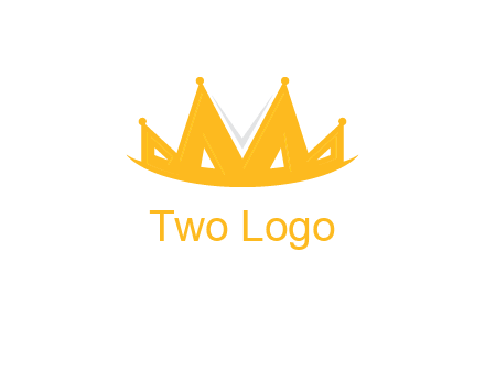 Letter M and V  forming crown logo