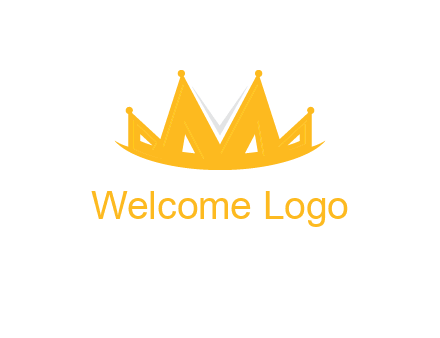 Letter M and V  forming crown logo