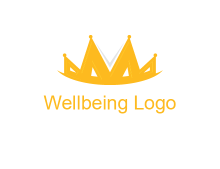 Letter M and V  forming crown logo