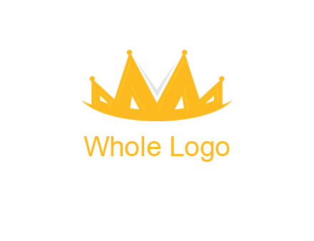 Letter M and V  forming crown logo