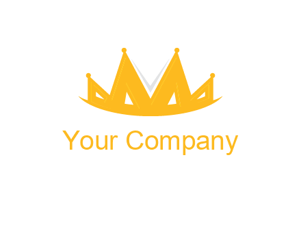 Letter M and V  forming crown logo