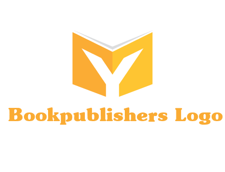Letter Y with book logo
