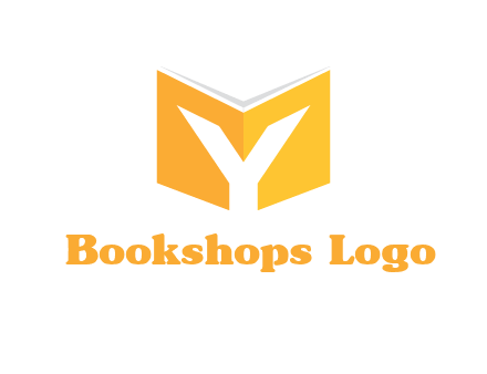 Letter Y with book logo