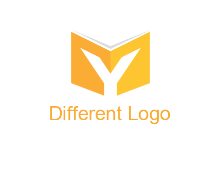 Letter Y with book logo