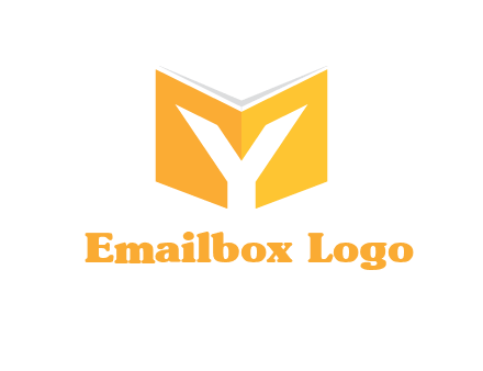 Letter Y with book logo