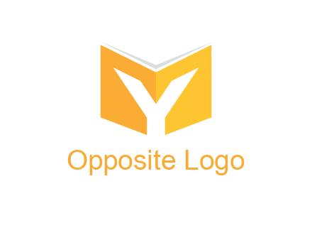 Letter Y with book logo